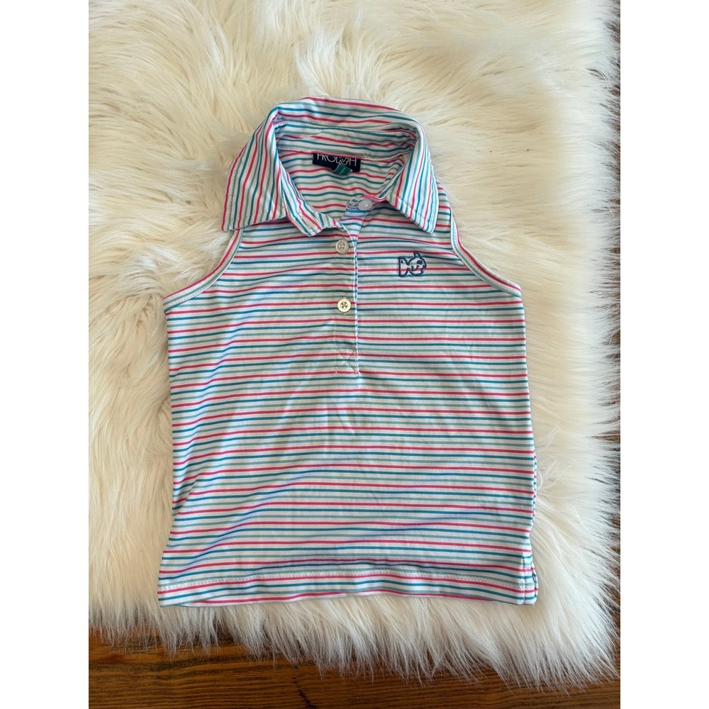 Prodoh striped collared sleeveless size 2t